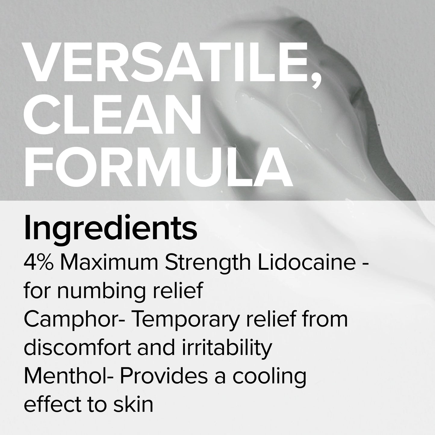 Numbing Cream with Menthol