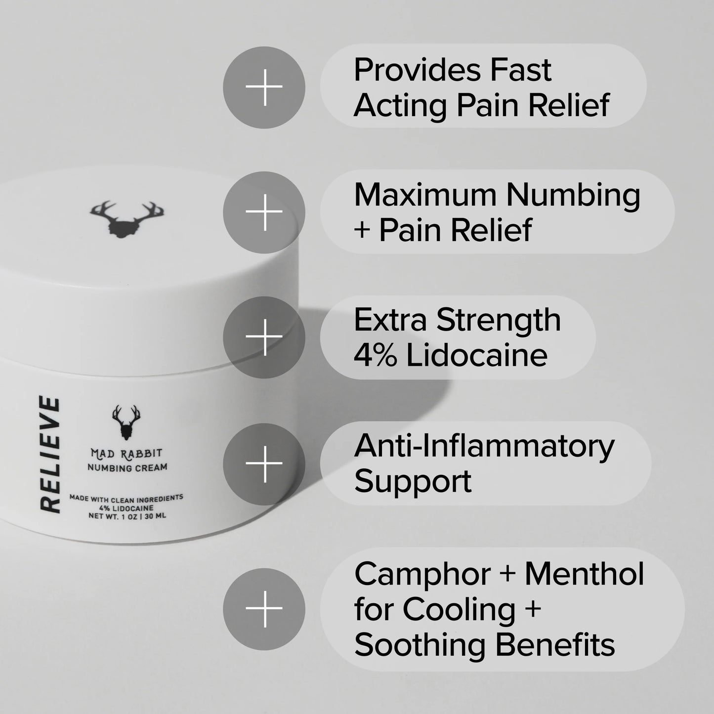 Numbing Cream with Menthol For Bundle